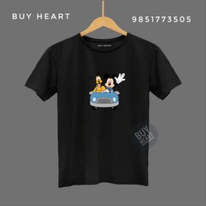 White Tshirt With Micky Mouse Cartoon